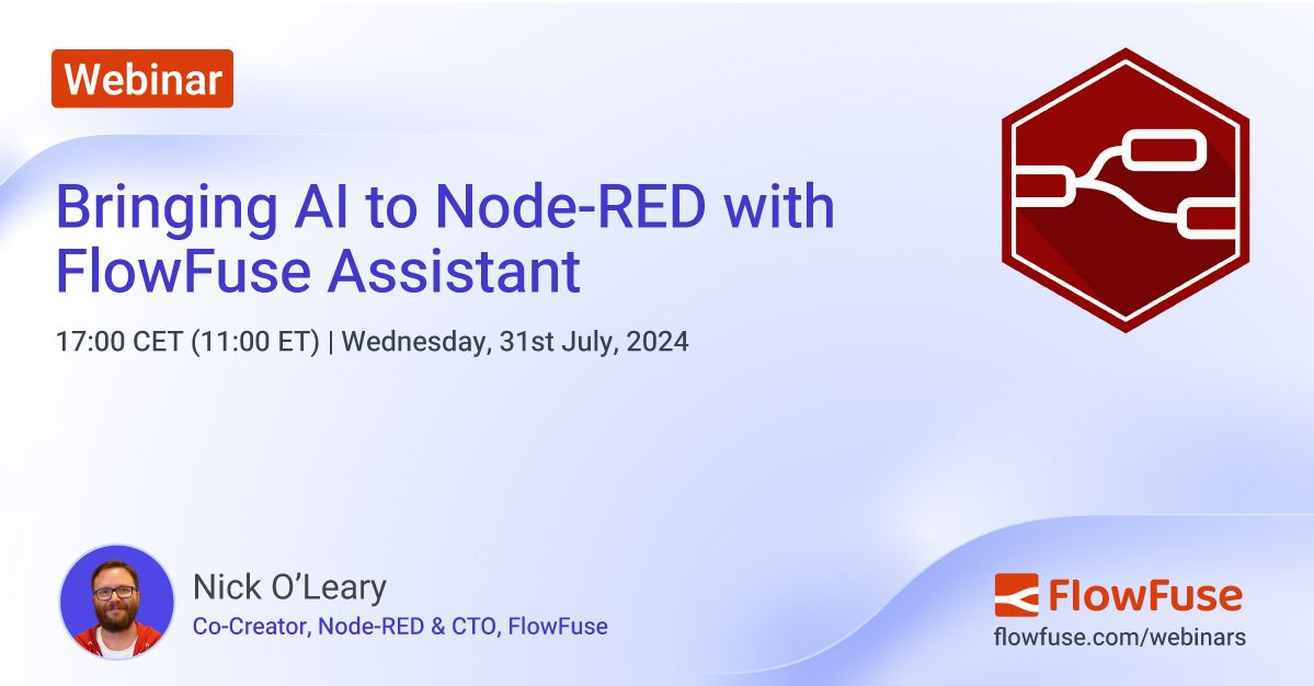 Image representing Bringing AI to Node-RED with FlowFuse Expert